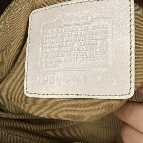 Coach Cream and Tan Satchel Limited Edition 2006 Tie Dye - Picture 5 of 8